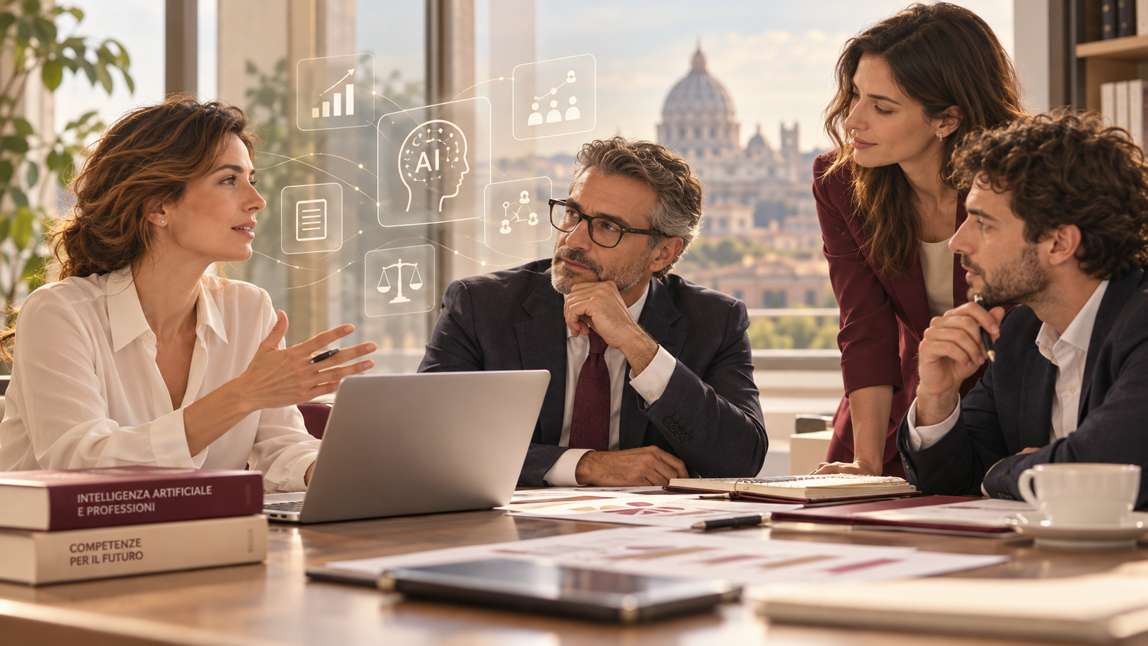 Professionisti discutono e condividono idee intorno a un tavolo