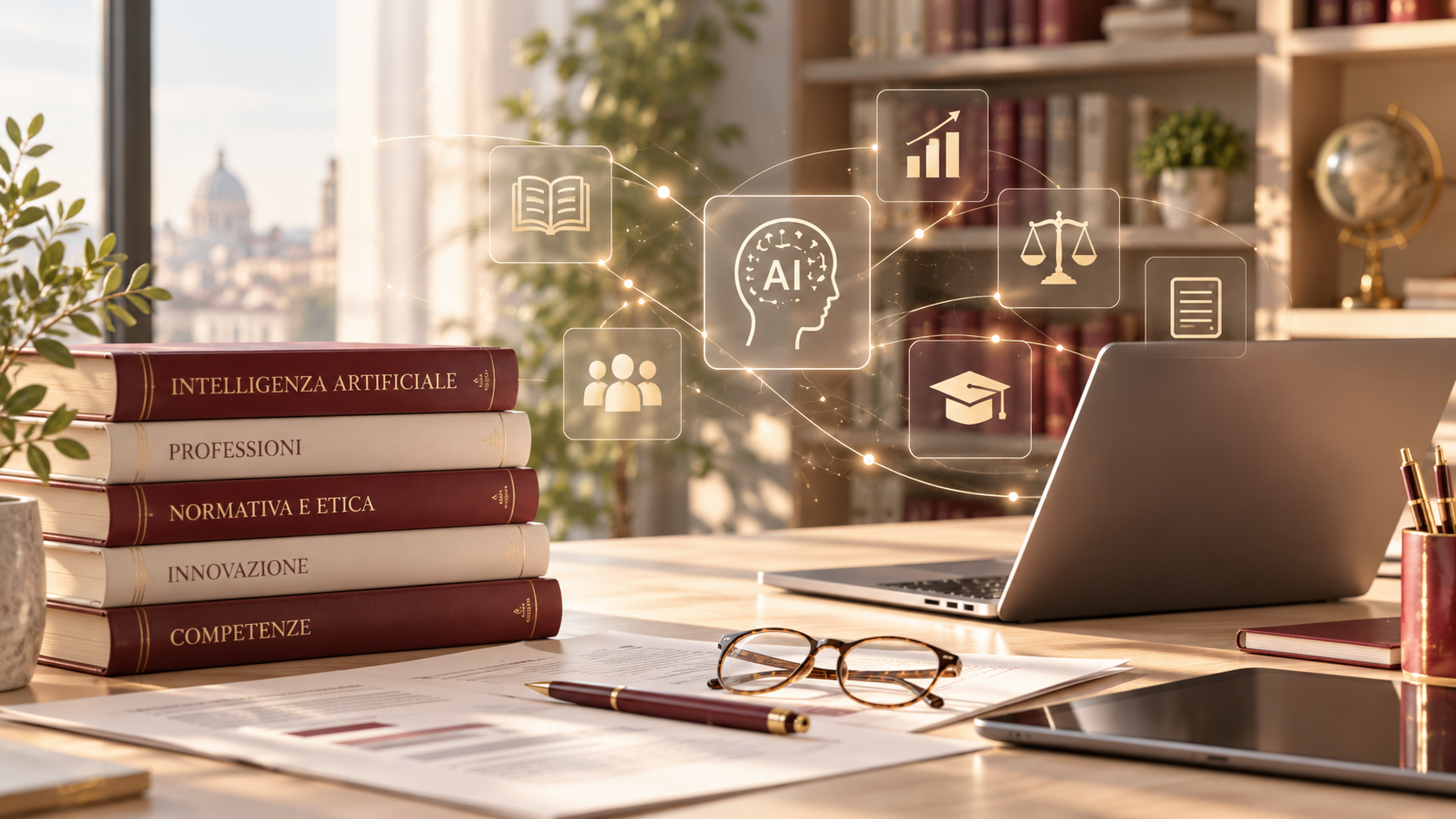 Libri dedicati all’intelligenza artificiale e alla professione in uno studio